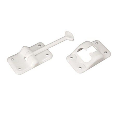 Overtime E231 3.25 In. T-Style Door Holder, White OV88821